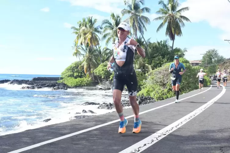 Der Wettkampf im Kraichgau war für sie ein Test für die Challenge in Roth: FCK-Triathletin Peggy Zimmermann. Das Bild zeigt sich