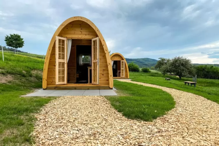 Im Naturpark Soonwald-Nahe: Campingpod. 