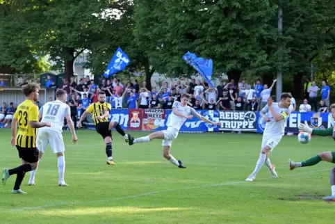 Spargeldorf zum Dritten: Pascal Thiede (Dritter von links).