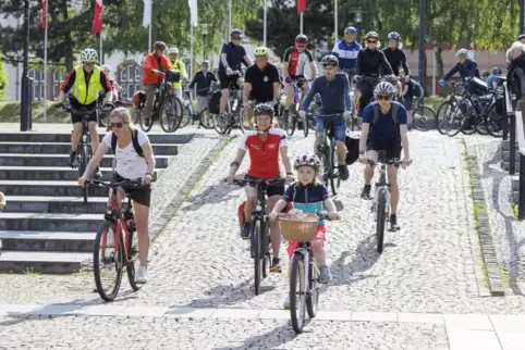 Bereit zum 16. Stadtradeln: Am Donnerstag ging es mit Feierabendtouren los.