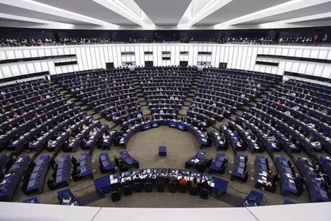 Blick ins Europaparlament in Straßburg.
