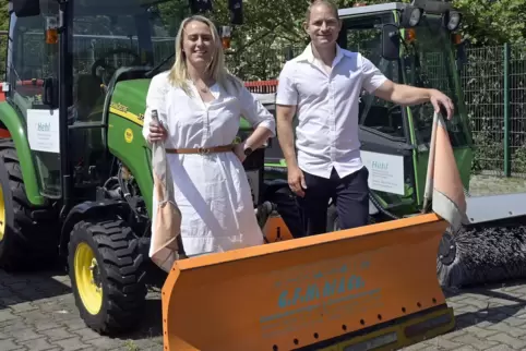 Werden künftig die Geschäfte führen: Hélène Staiber und ihr Mann Daniel. 