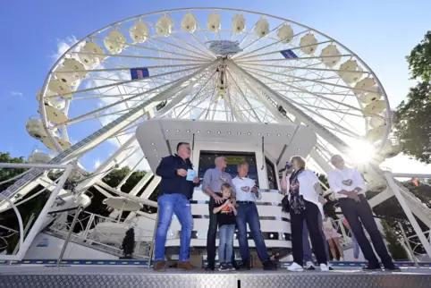 Eröffnung vor dem Riesenrad, 