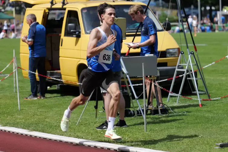 Es hat gepasst: Hannes Ebener gewann über 800 Meter.