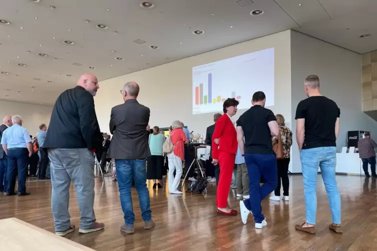 Wahlparty im Ludwigshafener Pfalzbau.