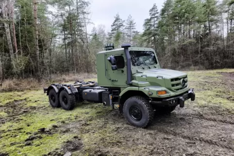 Wird künftig im Werk Wörth gefertigt: Der Zetros mit gepanzerter Fahrerkabine.