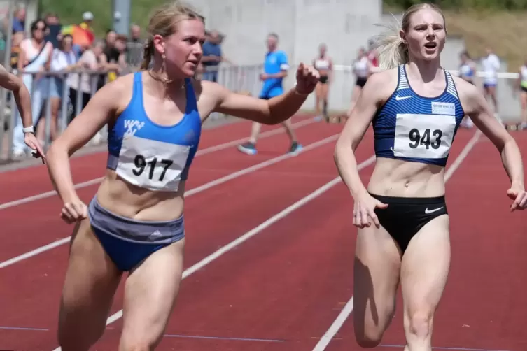 Spontaner Start und Sieg, aber mit der Zeit nicht zufrieden: Olympia-Kandidatin Sina Mayer. 