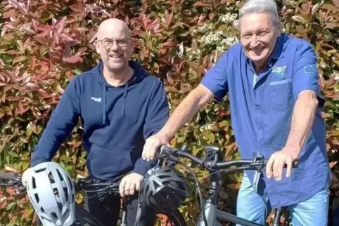 Start am 29. Juni: Walter Grudszus (rechts) und Frank Lieberknecht.