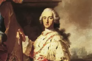  Carl Theodor posiert als absolutistischer Herrscher. 