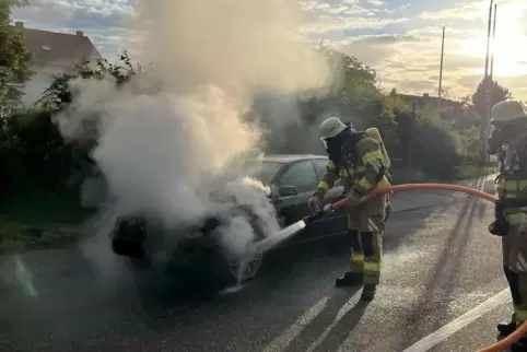 Das Auto konnte schnell gelöscht werden. 