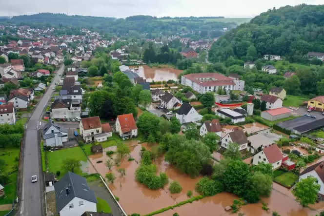 Der starke Regen an Pfingsten sorgte für Hochwasser in Thaleischweiler-Fröschen.