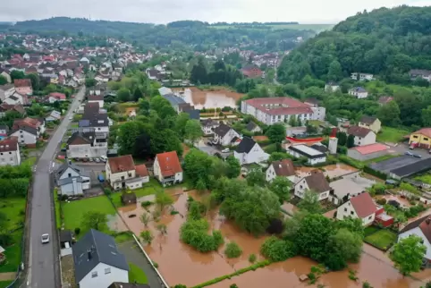 Der starke Regen an Pfingsten sorgte für Hochwasser in Thaleischweiler-Fröschen. 