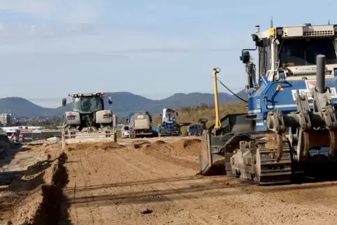 B10-Baustelle bei Landau. 