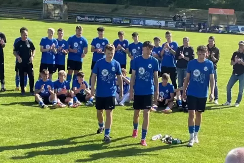 Der B-Junioren-Pokalsieger, der JFV Pfälzer Bergland. Im Finale zeigte das Team seine Offensivstärke und besiegte die SG aus Roc