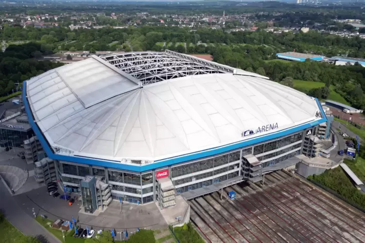 Ort der angeblichen Übernachtung: die Veltins Arena auf Schalke.