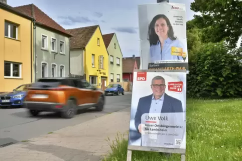 Barbara Eisenbarth-Wahl und Uwe Volk stehen am Sonntag erneut in Lambsheim zur Wahl.