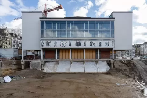 Die Baustelle am Mannheimer Goetheplatz im März dieses Jahres. 