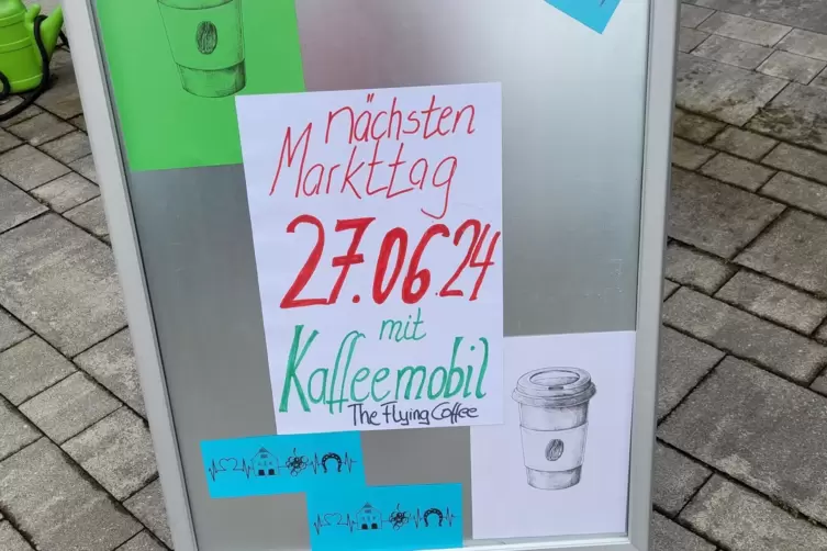 Werden ab nächsten Donnerstag Kaffee auf dem Diedesfelder Markt anbieten: The Flying coffee. 