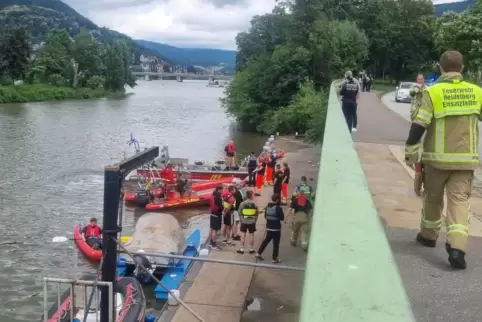 In Heidelberg wurde eine Leiche aus dem Neckar geborgen. 