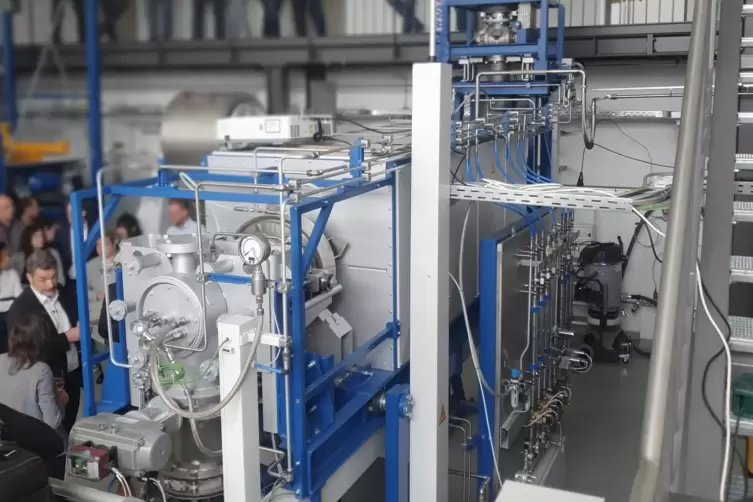  Klimaneutrale Produktion: Abfallbeton recyceln kann diese Pilotanlage des Karlsruher Instituts für Technologie (KIT).