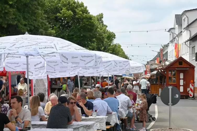 Das Weisenheimer Weinfest war auch Anlaufstelle beim Sonntagsausflug.