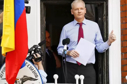 Weißhaariger Whistleblower: Mit der Flucht in die ecuadorianische Botschaft 2012 begann das Justizdrama um Julian Assange.