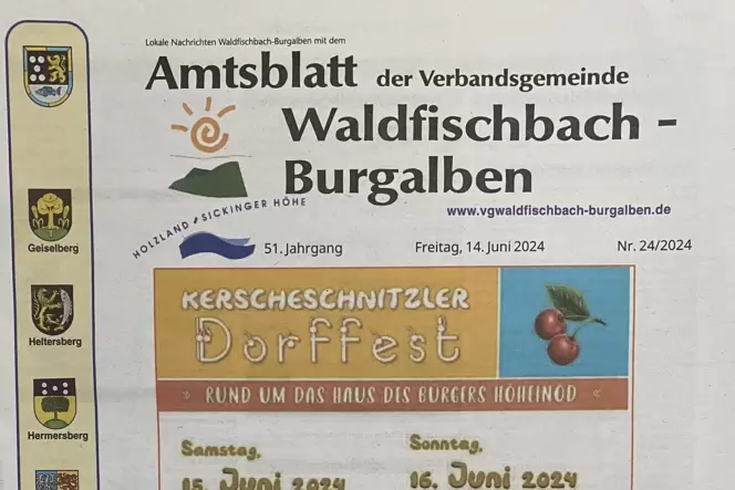 Die Zeit des gedruckten Amtsblattes könnte in der Verbandsgemeinde Waldfischbach-Burgalben bald vorbei sein.