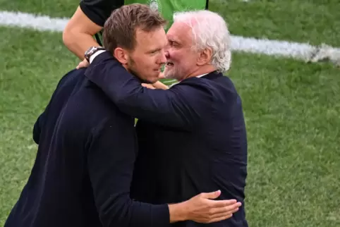 Bundestrainer Julian Nagelsmann (links) und Rudi Völler harmonieren prächtig. 