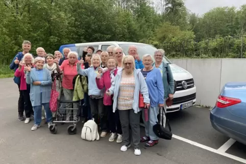 Die Reisegruppe hatte viel Spaß zusammen.