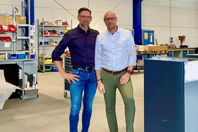Führen die Geschäfte der Firma Kaufmann MET: Thomas Klein (links) und Michael Stortz. 