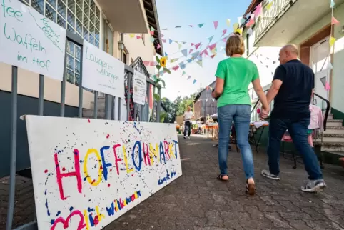 Hofflohmarkt: in Hanhofen bereits ein Erfolg.