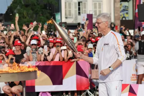 Arsene Wenger in Strasbourg. 