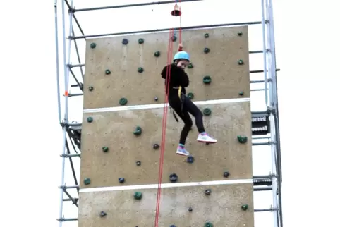 Am Tag der offenen Tür wird es unter anderem eine Kletterwand geben.