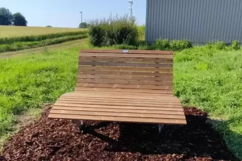 Wanderer und Radfahrer können sich auf der neuen Liege ausstrecken und einen Blick auf Schwarzwald und Elsass werfen. 