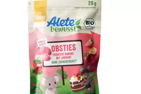 Der Fruchtsnack von Alete landete auf Platz eins des Negativ-Rankings.