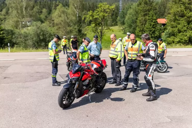 Motorradkontrolle Polizeipräsidium Offenburg
