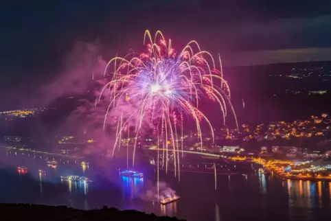 «Rhein in Flammen» 2023 in Bingen und Rüdesheim