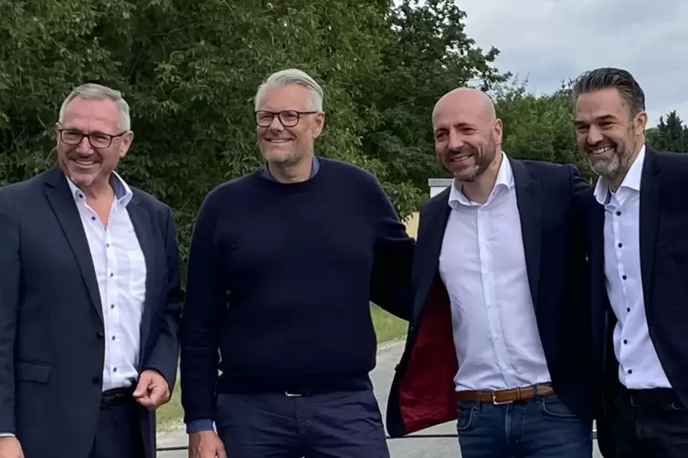 Wollen das Projekt zum Erfolg führen (v.li.): Marcus Schaile, CEO Peter Wallin, Jean-Pierre Baron und Sascha Hofmann. 