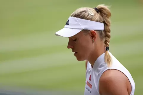 Auch in Wimbledon kam das Aus in Runde eins: Angelique Kerber.