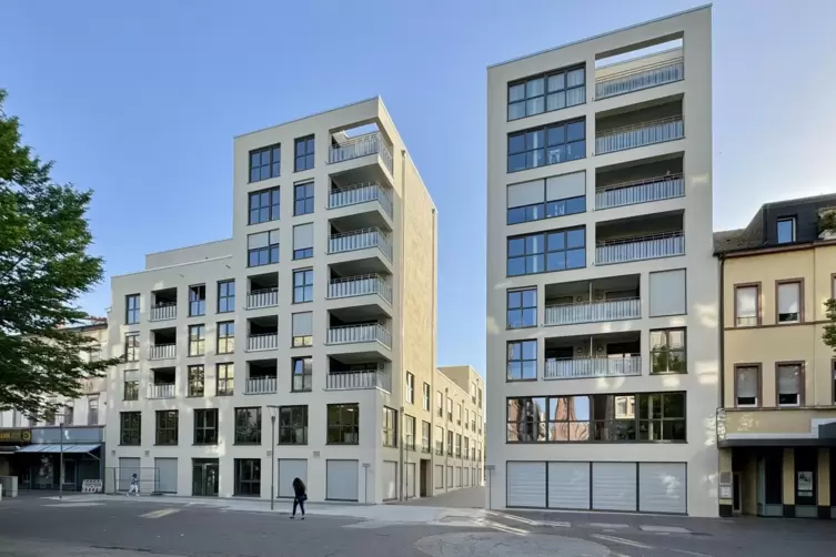 Das Bürgerhof-Entrée. Der Entwurf stammt vom Büro „Werkstadt Fischer Architekten“ aus Mannheim.