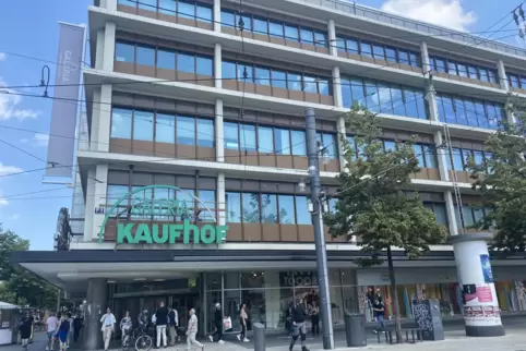 Galeria-Kaufhof in Mannheim: Die Filiale selbst ist künftig einer der Sponsoren des SV Waldhof. 