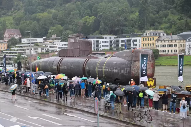 Das U-Boot U17 ist in Heidelberg angekommen.