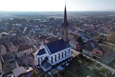 Die Kirche Hl. Hildegard von Bingen in Bellheim. 