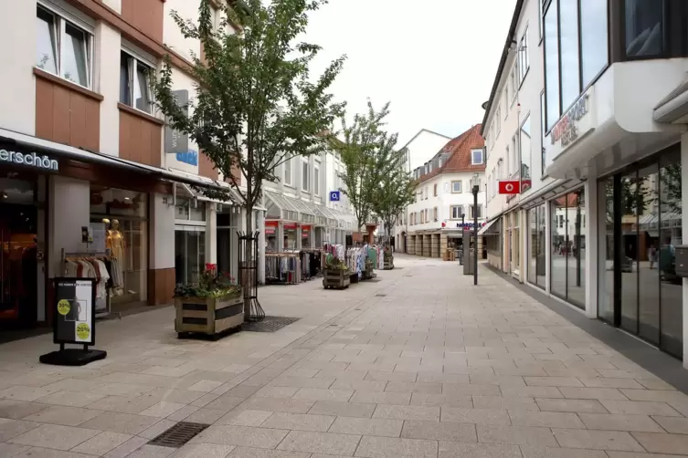 Erinnert die Autorin an die Corona-Zeit: Innenstadt. 