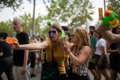 Demonstration gegen Massentourismus in Barcelona