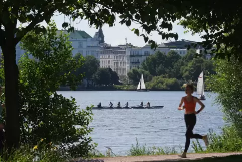 Joggen an der Alster - Wetter in Hamburg