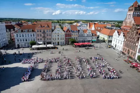 Fußball: Nationalmannschaft - Aktion der Stadt Greifswald