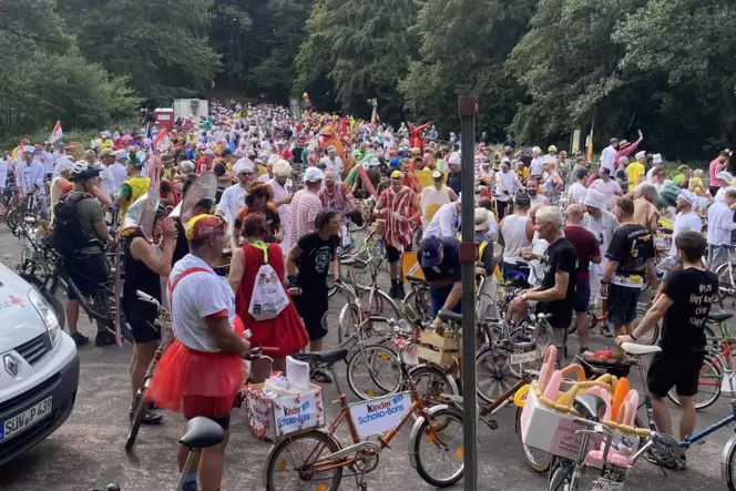 Das Klappradrennen an der Kalmit hat auch in der überregionalen Radsportsezene für Aufsehen gesorgt.