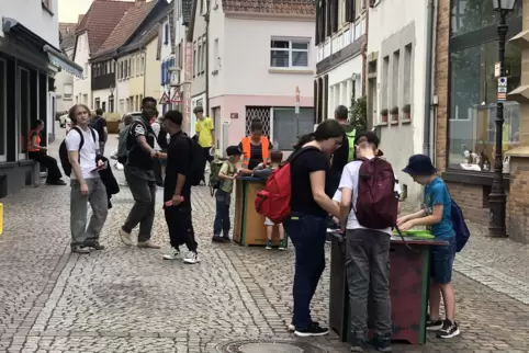 Belebtes Rockenhausen: Bei den Rockie Games sind 50 Spielstationen in der Innenstadt verteilt. 