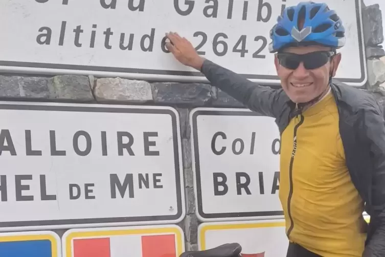 Auch den Col du Galibier hat Christian Englert gemeistert.